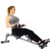 Sunny Health and Fitness 45 Degree Hyperextension Roman Chair, Steel, Grey, One Size + SF-RW1205 12 Adjustable Resistance Rowing Machine Rower w/Digital Monitor