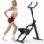 soges Stair Stepper w/Handlebar,Folding Vertical Aerobics for Home Exercise Step Machines,Extended Step Range Climber Machine for Legs with Digital Monitor,Step Angle Adjustable,350LBS Load