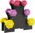 Fitvids Colored Neoprene Dumbbell Set with Rack, Multiple Weight Options, 20LBS, 32LBS, 50LBS and 56LBS Sets
