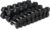 WF Athletic Supply Rubber Coated Hex Dumbbell Set, Multiple Choices Available – Dumbbells with Rack Stand and Mat, or Dumbbells Only (200/550/1200/2100/3000 LB)