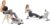 Sunny Health & Fitness Magnetic Under Desk Pedal Exerciser, Dual Function Mini Exercise Cycle Bike + Compact Folding Magnetic Rowing Machine with 109 CM Slide Rail, 130 KG Max Weight