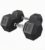 40LB Hex Dumbbells Set of 2 – Rubber/PVC Coated Cast Iron – Non-Slip Textured Carbon Steel Handles – Anti-Roll Strength Training Weights for Home Gym, Fitness Workouts – Black