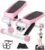 Mini Steppers for Exercise,Step Machine for Exercise at Home，Portable Mini Stair Stepper, Stepper with Resistance Bands,Hydraulic，Carrying 330 Lbs，Fitness Stepper for Full Body Workout