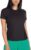 Spyder Active Women’s UPF 50+ Ribbed Short Sleeve Tee Shirt (US, Alpha, Large, Regular, Regular, Black)