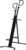 Soozier Folding Vertical Climber Exercise Machine, Height Adjustable Climbing Machine with LCD Monitor and Transport Wheels, Stair Stepper for Full Body Workout, Black