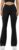 Women’s Yoga Pants V Crossover Flare Leggings with Pockets Flared Bootcut Bell Bottoms Workout Pants Gym