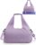 Gym Bag for Women with Shoe Compartment Yoga Mat Bag with Wet Pocket and Water Bottle Holder Weekender Bag with Strap