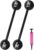 2 PCS Giant Inflatable Dumbbell Barbell,Funny Carnival Circus Birthday/Halloween Party Decorations Fake Weights Cosplay Props Party Supplies,Blow Up Strongman Costume Photo Booth Props Accessory