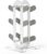 Compact Dumbbell Rack Stand – Space-Saving Weight Rack for Home Gym, Sturdy Weight Holder for Dumbbells, Small Weight Rack for Women’s Weights & Free Weight Storage (Dumbbells Not Included) (White, 3-Tier)