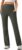 Womens High Waist Yoga Pants Stretchy Casual Trousers Straight Leg Pull On Side Pockets
