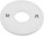 BESPORTBLE 5kg White Dumbbell Weight Plate Large Hole Rubber Coated Fractional Weight for Home Gym Strength Training and Barbell Workouts