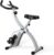 CRYSTAL FIT Indoor Folding Exercise Bike, Foldable Stationary Bikes For Home Workout Upright Indoor Cycling Bike, Magnetic X-Bike with 8-Level Adjustable Resistance, Phone Holder & Comfortable Seat Cushion