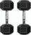 Barbell Coated Super Rubber Hex Dumbbell Weight-5LBS to 50LBS