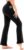 Walifrey Flare Leggings with Pocket for Women,High Waisted Opaque Flare Pants for Yoga Workout