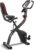 Exercise Bike Stationary Bike Folding Exercise Bike with 10 Level Adjustable Magentic Resistance Support Back Pad and Phone/Tablet Holder Arm Resistance Band Pulse Sensor LCD Monitor for Home Workout 265 LB Capacity