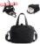 mini gym bag for women, travel duffel bag with wet pockets and Shoe Compartment,Lightweight carry on weekender duffel, water resistant,for sports,yoga,dance,black