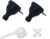 2Pack Protein Powder Container to go Portable Supplement Funnels with Shaker Bottle Balls&Spoon Portable Dispenser Container for Fitness and Travel On-the-Go Supplement Storage and Filling Solution