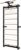 Swedish Ladder, Wood Stall Bars Suspension Trainer with Pull-Up Bar & Rings for Straps, Swedish ladders Wall Gym Adult, Wall-Mounted Workout Ladder for Home, Gym, School