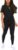 Women’s 2 Piece Outfits Sweatsuit Summer Workout Striped Short Sleeve Long Sweatpants Casual Jogging Lounge Set