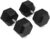 Titan Fitness 120 LB Pair Free Weights, Black Rubber Coated Hex Dumbbell, Straight Stainless Steel Handle, Strength Training, Full Body Workout