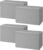 Yoga Block 4 Pack, Supportive Latex-Free EVA Foam, Soft Exercise Blocks Non-Slip Surface with Beveled Edges, Yoga Essentials for Stability, Balance, Deepen Stretches