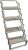AS04 18″ Wide Aluminum Scissor 4 Step, Silver