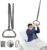 AOSSA Bed Trapeze for Elderly Pull Up, Stand Assist Lift Bar, Hospital Bedside Trapeze for Bed Mobility & Transfer, Ceiling Mounted Grab Bar, Stand Ladder Standing Helper for Disabled Handicap