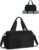 Small Gym Bag, Mini Gym Bag for Women with Yoga Mat Holder and Wet Compartment, Cute Small Yoga Mat Bag with Water Bottle Pocket for Workout Dance, Black