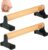 Double Circle Parallettes Push Up Bar with Ergonomic Wooden Handles – Calisthenics Equipment – Non-slip Parallel Bars for Strength Training and Calisthenics – Pushup Handles Parallettes Bars