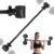 Dumbbell to Barbell Converter Bar, EZ Curl Barbell Adapter with 200LB Capacity, Adjustable Weight Bar for Home Fitness, Fits Standard 1-1.5 Inch Dumbbell Handles for Weight Lifting