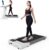 DeerRun 2025 Upgrade Walking Pad, Smart Under Desk Treadmill for Home Office, No-Assembly Treadmills with APP and Remote Control, LED Display, 2.5 HP Quiet Walking Jogging Machine, 300 lbs Capacity