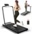 Walking Pad with Incline, 4 in 1 Under Desk Treadmill for Walking and Jogging, Portable Walking Treadmill with Remote Control Lanyard for Home, 2.5HP Low-Noise in LED Display