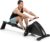 Goplus Magnetic Rowing Machine Foldable Exercise Rower with 10-Level Tension Resistance System, LCD Monitor, Transport Wheels, Full Body Exercise for Home
