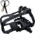 YBEKI Professional Bike Pedals with Adjustable Toe Clips & Straps | Dual Sealed Bearings for 360° Smooth Ride | Lightweight Alloy-Composite Pedals for Spin, Peloton, Schwinn, Road & Mountain Bikes
