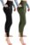 2 Pack Leggings with Pockets for Women, High Waisted Soft Leggings for Yoga Gym