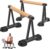 Dolibest Push Up Bar, 12” High Parallettes Bars with Wooden Handles, Stable and Comfortable Calisthenics Equipment, Suitable for Handstand, L-Sit, Dip Bar, Strength Training for Indoor Outdoor Use