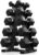 PAPABABE Hex Dumbbell Sets with Rack, 60-550lb Rubber Coated Dumbbell Weight Set and Storage Rack, Multiple Options Hand Weights for Strength Training