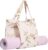 YHSHYZH Yoga Mats bag for Women, Canvas Bags for Yoga Mat & Blocks Women, Floral Gym Valentine’s Day Gifts for Yoga Lover