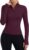 ZHENWEI Womens Workout Tops Long Sleeve Quarter Zip Pullover Quick Dry Golf Shirt Athletic Slim Fit Crop Yoga Gym Tops