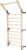 Swedish Ladder,Gymnastics Stall Bar, Wall Mounted Pull Up Bar- Solid Wood With11 Strategic Rods-86.6 Inches Height, 32 Inches Width, Indoor Gym Workout Yoga