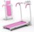 GYMAX Foldable Treadmill, Freestanding Easy Assembly Folding Treadmill with 12 Preset Programs, LCD Monitor, Built-in Wheels & Pulse Sensor, Portable Compact Running Machine for Small Space