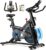 Exercise Bike for Home，Adjustable Magnetic Resistance Stationary Bikes with App Compatible，Silent Spin Bike with 350lbs Weight Capacity Comfortable Seat, Digital Monitor & Pad Holder