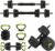 4-In-1 Adjustable Dumbbell Set with Connector(44/66/88LBS), Converts to Dumbbells, Barbells, Kettlebells & Push Up Stand, Non-Slip Grip, Round Head Home Gym Free Weights for Men & Women