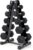RitFit 5-780LBS Rubber Coated Hex Dumbbell Weight Set with Rack and Adjustable Weight Bench with Multiple Back Positions(1300LB Capacity) for Home Gym, Strength Training, Workouts