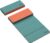 Foldable Yoga Excercise Mat 71″L x 24″W, Odourless Light Weight POE Mat For Home Fitness and Gym Workouts, 1/4 inch Non-slip Design for All Types of Yoga Pilates（Green Orange）