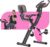 Merax Workout Bike For Home – 4 In 1 Recumbent Exercise Bike and Upright Indoor Cycling Bike Positions, 16 Levels Magnetic Resistance Exercise Bike, Foldable Stationary Bike Machine, Fitness Bike