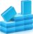 Liliful 10 Pcs Yoga Blocks Bulk Eva Foam Exercise Yoga Brick Soft Non Slip Surface Foam Blocks High Density Yoga Accessories for Workout Stability Balance Deepen Stretches Pilates 9”x6”x3”(Blue)
