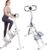 Stepper Machine Adjustable Handles, Compact Stepper Exercise Machine with LCD Display for Home Cardio Workout