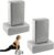 4 Pack Yoga Blocks – Premium EVA Foam Blocks for Pilates Workout, Stretching, Meditation – Yoga Brick for Flexibility, Balance, Spine Strength, Non-slip and Lightweight Exercise Blocks (Gray)