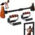 SQUATZ Doorway Pullup Bar & S-Shaped Push Up Bars – Pushup Handles for Floor – Door Frame Adjustable Pull Up Hanging Bar Home Gym Equipment